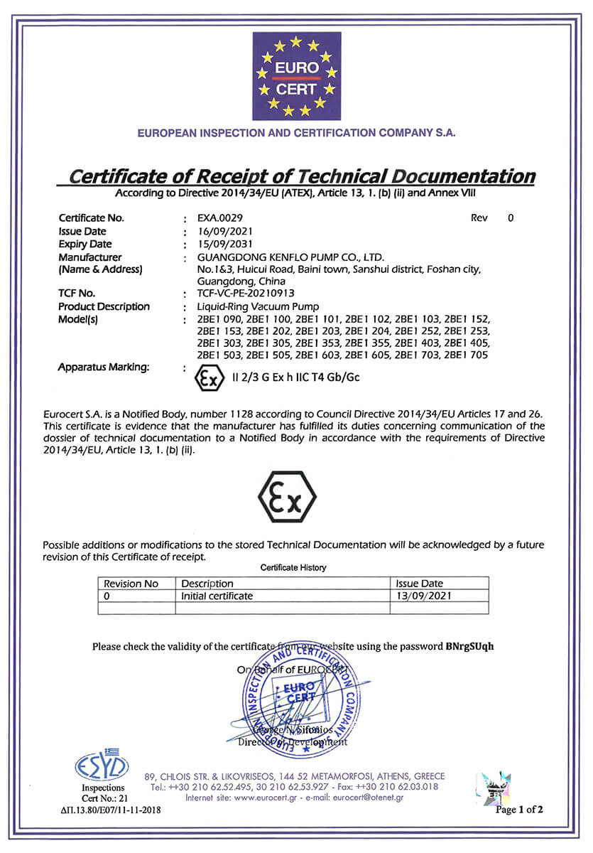2BE1系列开云游戏平台防爆证书